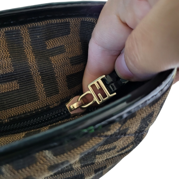 Fendi Zucca Tobacco Roll Tote Shoulder Bag Handbag - Picture 11 of 16